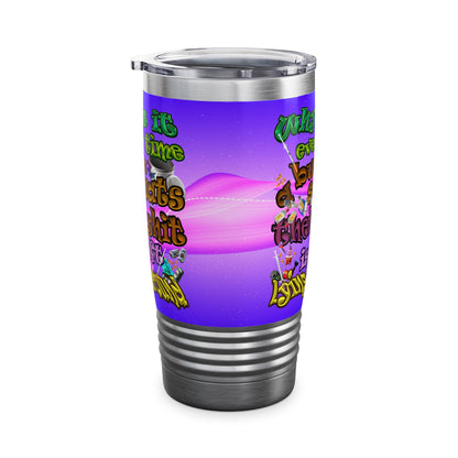 the bum's shit - Ringneck Tumbler, 20oz (purple-pink wave)