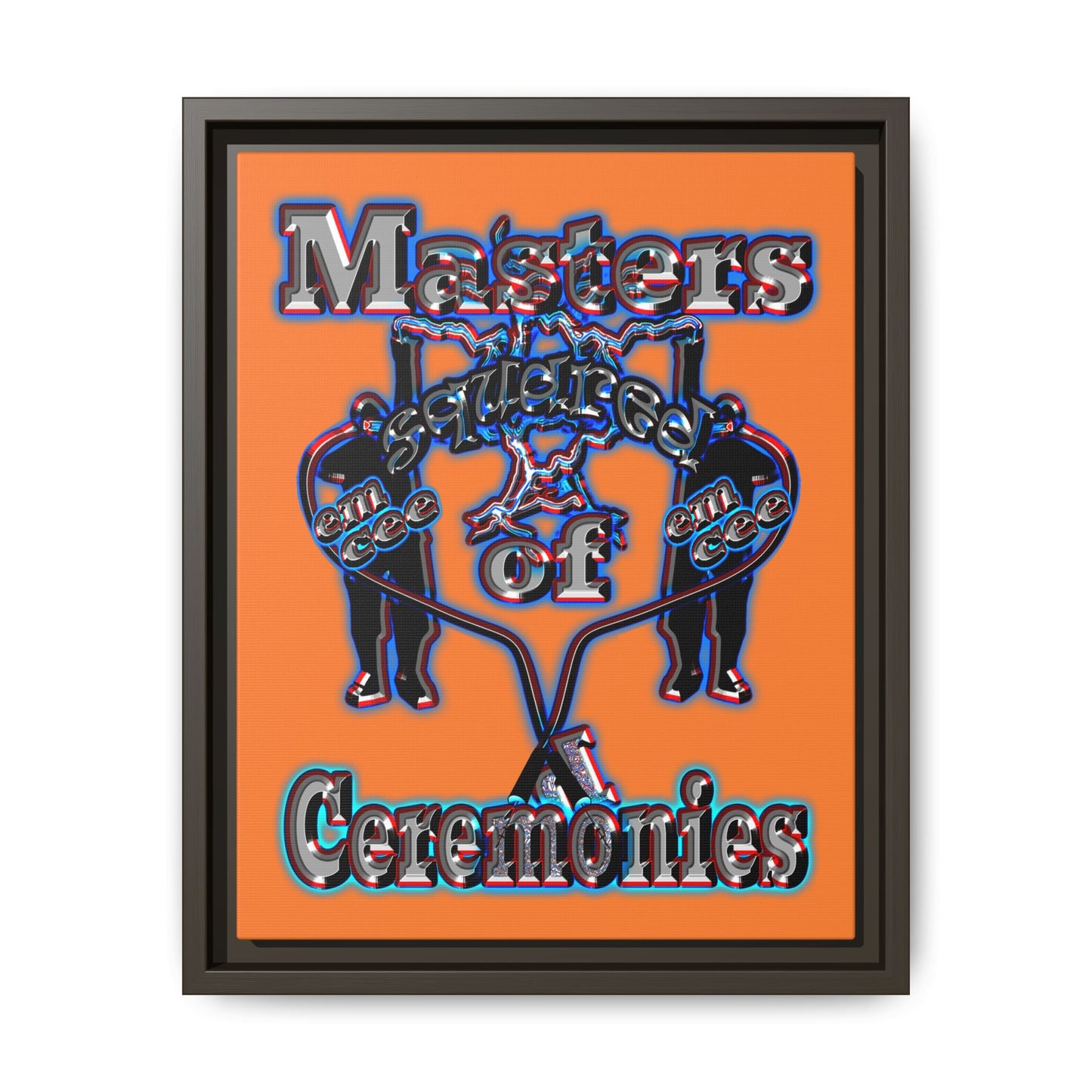 em cee squared - framed canvas art (crusta)