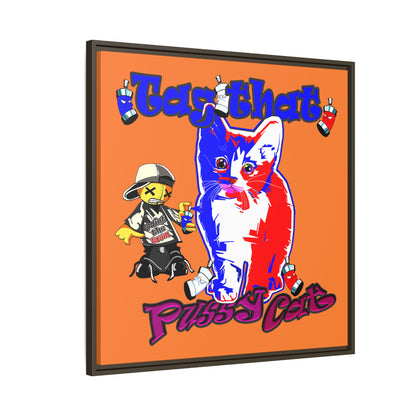 tag that - framed canvas art (crusta)