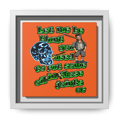 og - framed canvas art (orange)