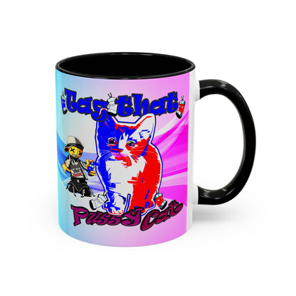tag that - Accent Mug (light blue-pink wave)