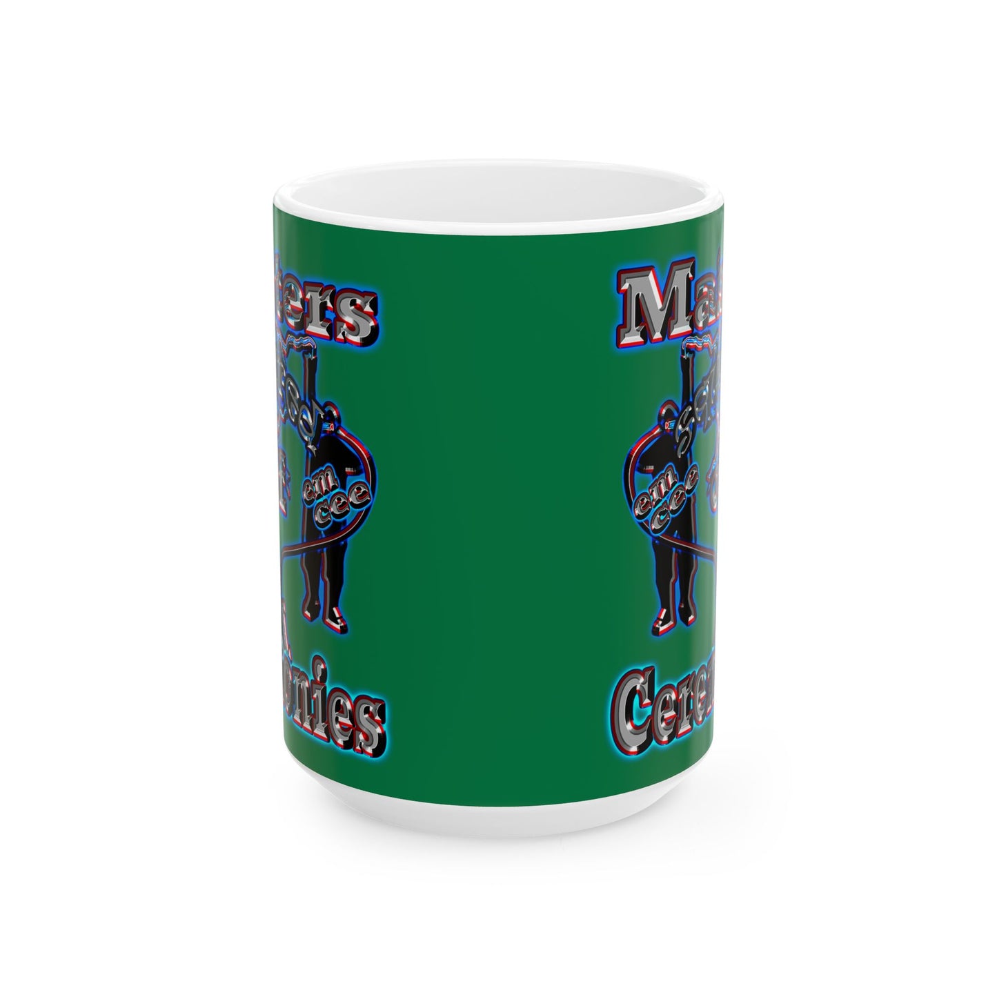 em cee squared - White Mug (dark green)