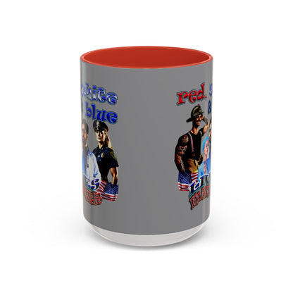 rw&b lives matter - Accent Mug (grey)