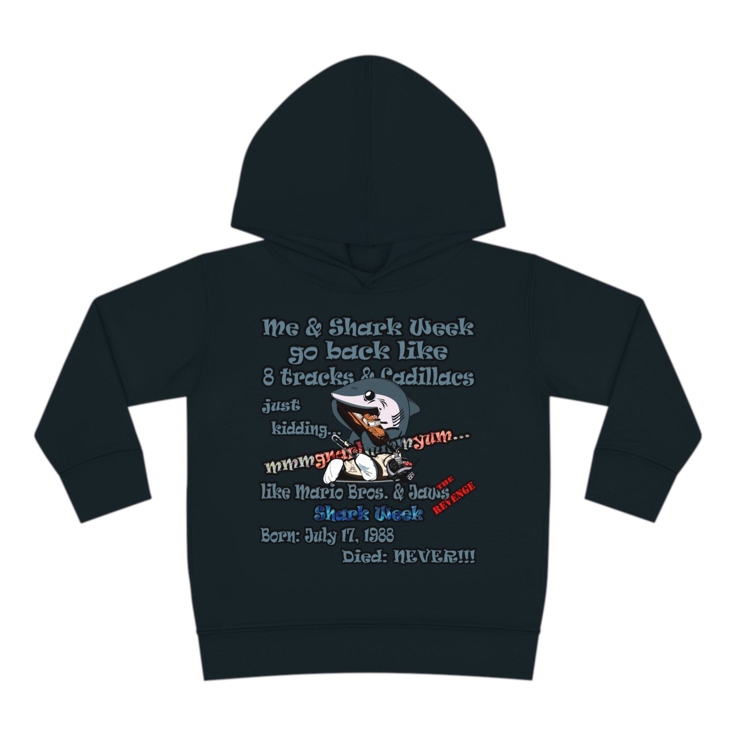 shark week - Toddler Pullover Fleece Hoodie