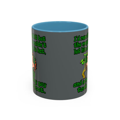 turtle race - Accent Mug (dark grey)