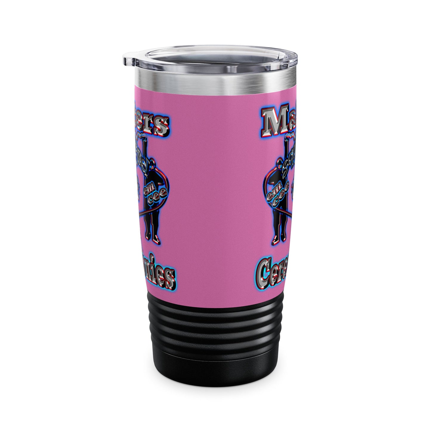 em cee squared - Ringneck Tumbler, 20oz (light pink)