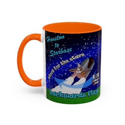 shoot for the stars - Accent Mug ('snoops' background)