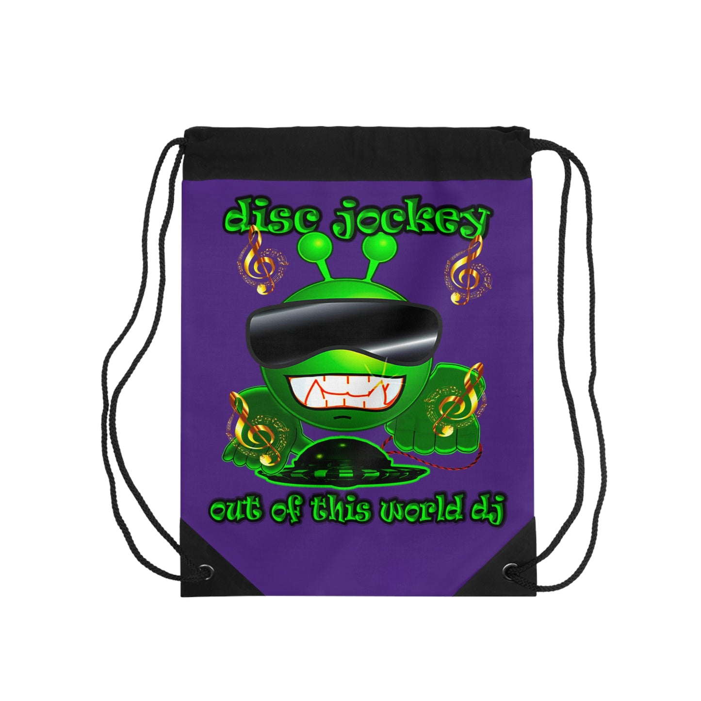 disc jockey - Drawstring Bag (purple)