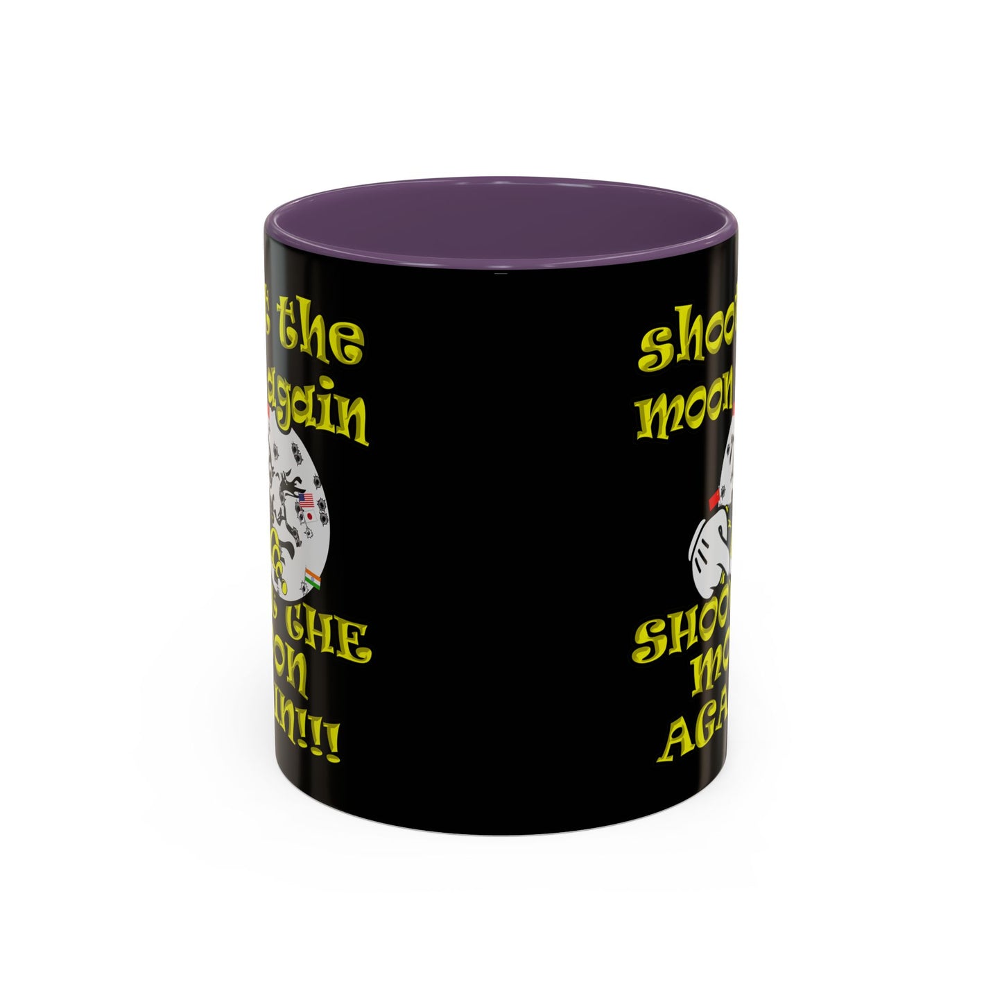 shoot the moon again - Accent Mug (black)