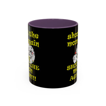 shoot the moon again - Accent Mug (black)