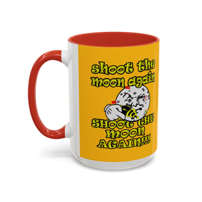 shoot the moon again - Accent Mug (yellow)
