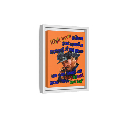 high noon - framed canvas art (crusta)