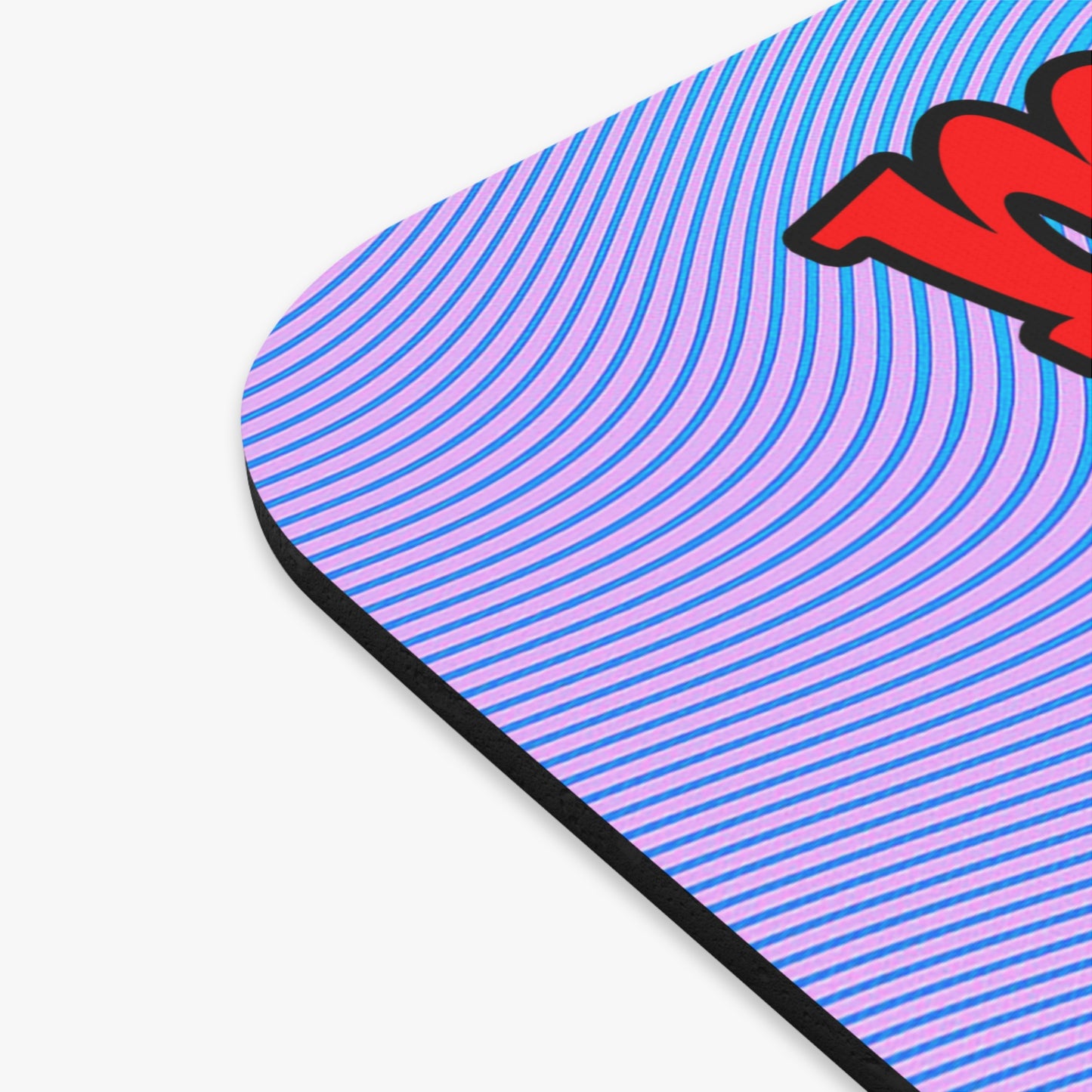 my luck - Mouse Pad (Rectangle) (light blue-purple wave)
