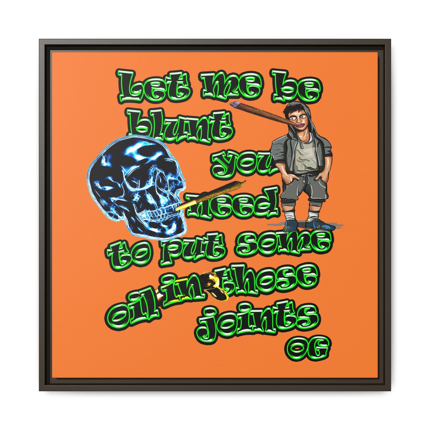 og - framed canvas art (crusta)