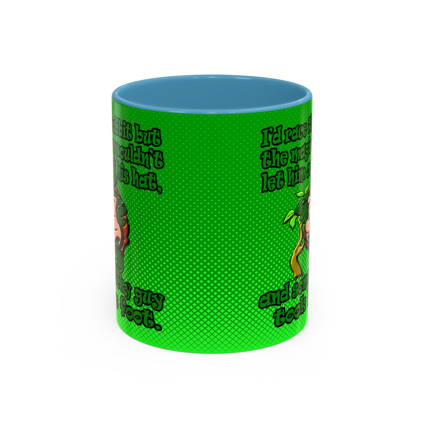turtle race - Accent Mug (logo green)