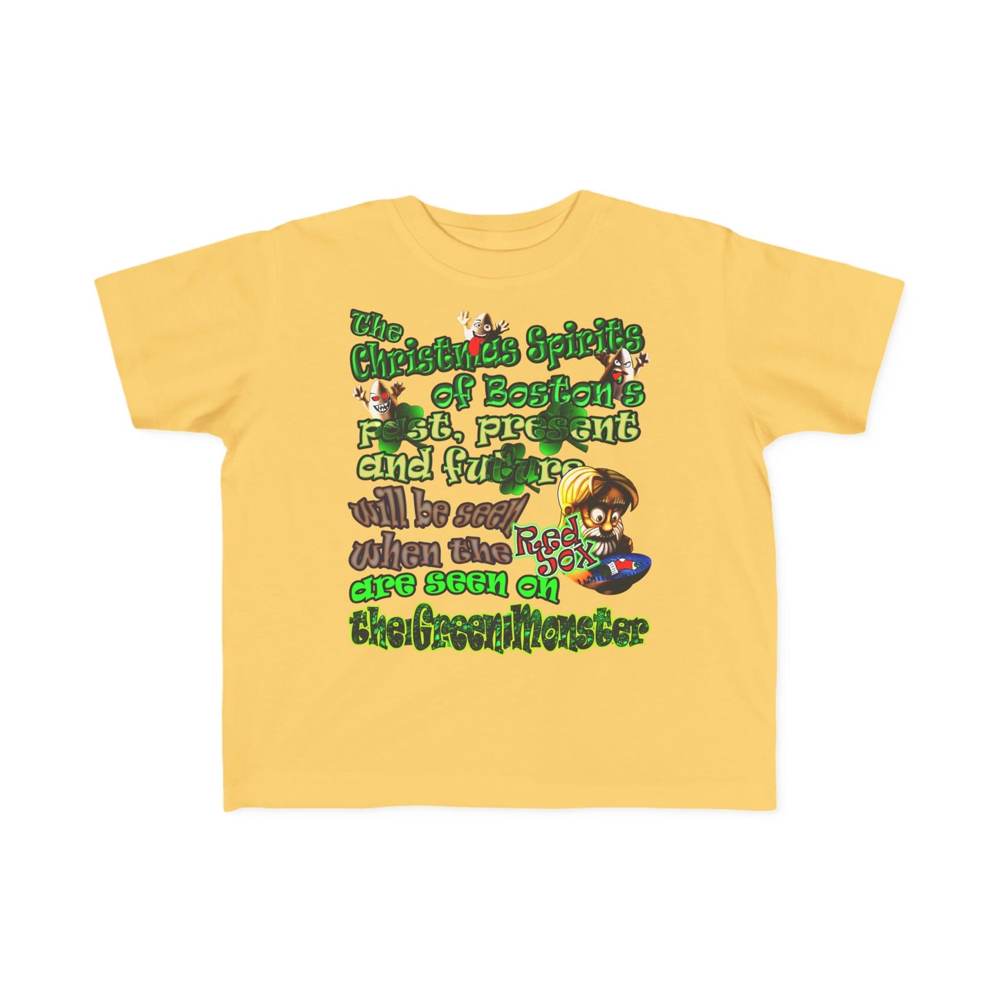 christmas spirits of boston - Toddler's Fine Jersey Tee
