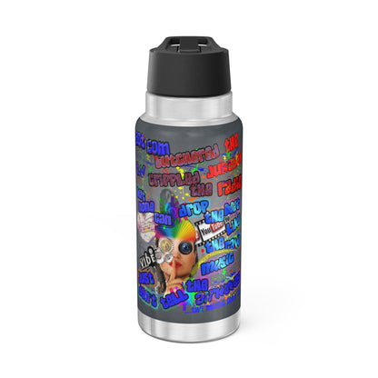 drop the beat - Gator Tumbler, 32oz  (grey-light grey)