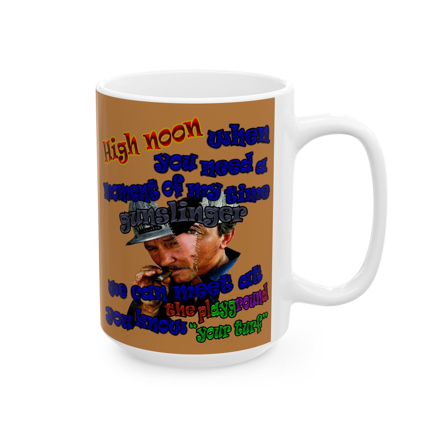 high noon - White Mug (light brown)