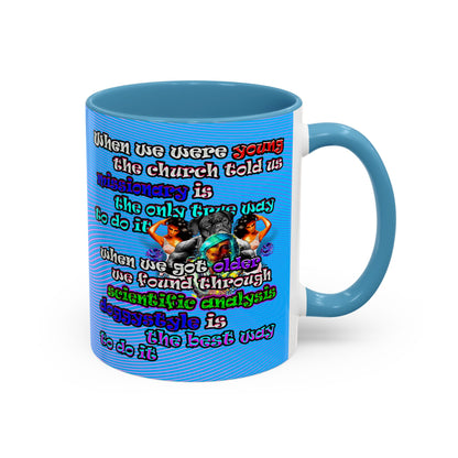 doggystyle - Accent Mug (light blue-purple wave)