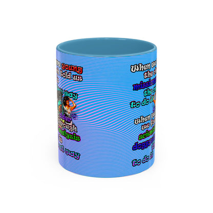 doggystyle - Accent Mug (light blue-purple wave)
