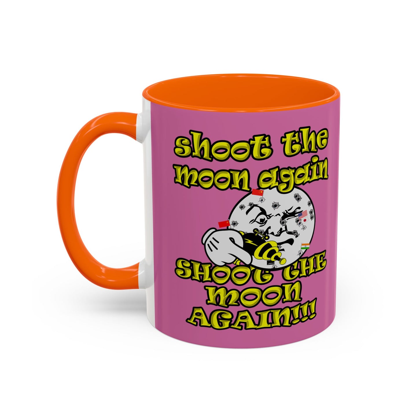 shoot the moon again - Accent Mug (light pink)