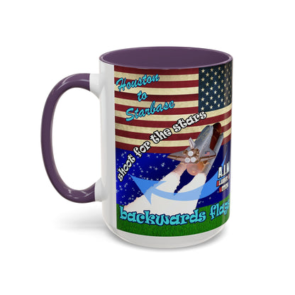 shoot for the stars - Accent Mug ('snoops' background)