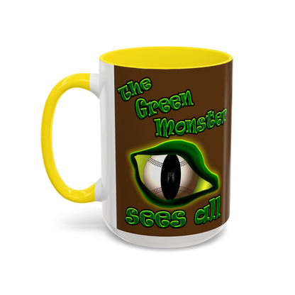 green monster - Accent Mug (brown)