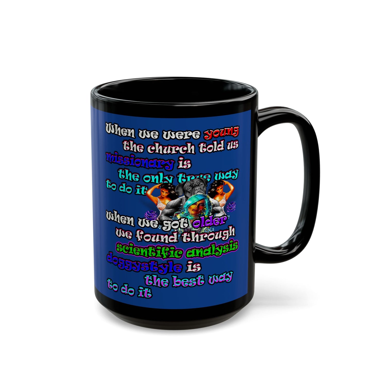 doggystyle - Black Mug (dark blue)