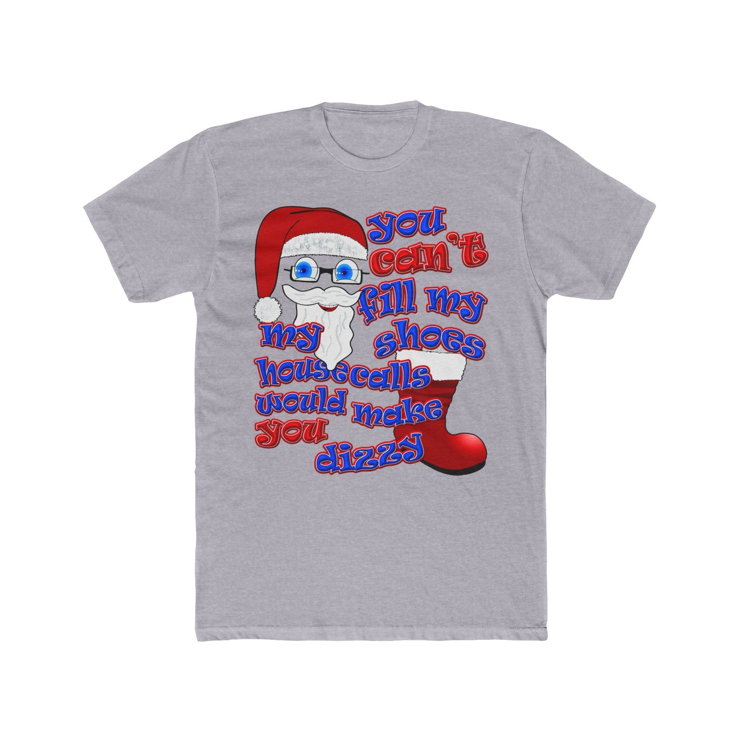 santa's shoes - Men's Cotton Crew Tee