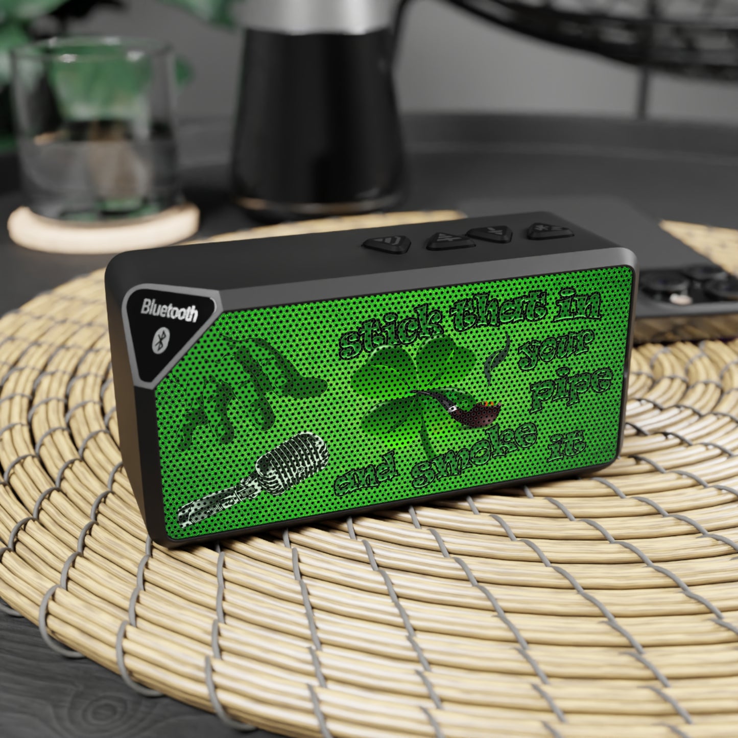 stick that in your pipe and smoke it - Jabba Bluetooth Speaker (green turf)