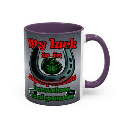 my luck - Accent Mug (brushed nickel)
