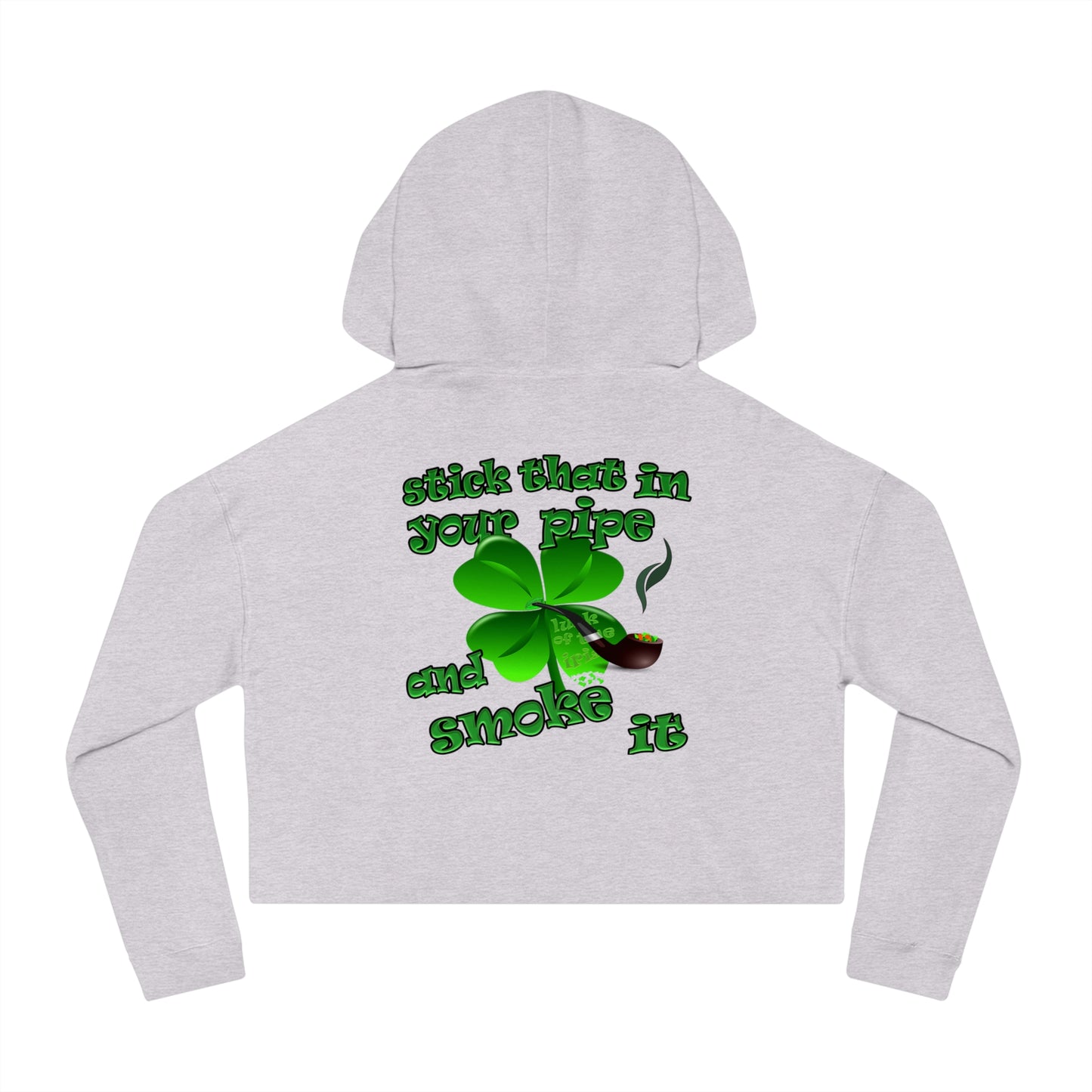 celtics logo - Women’s Cropped Hooded Sweatshirt