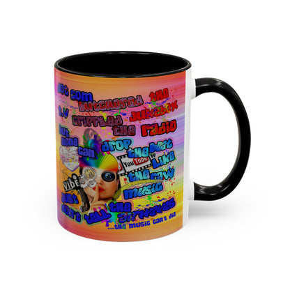 drop the beat - Accent Mug (color blur)