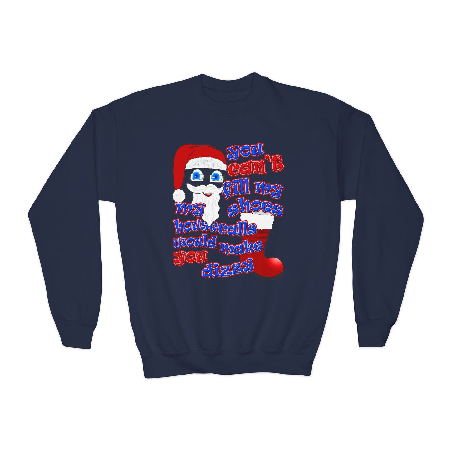 santa's shoes - Youth Crewneck Sweatshirt