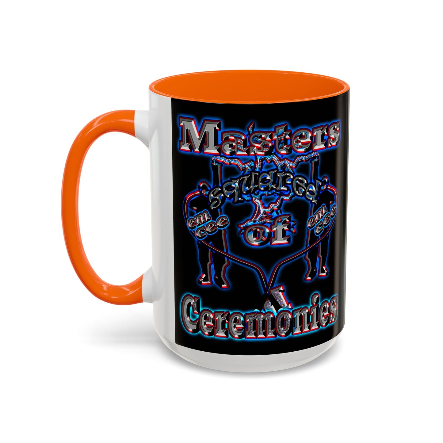 em cee squared - Accent Mug (black)