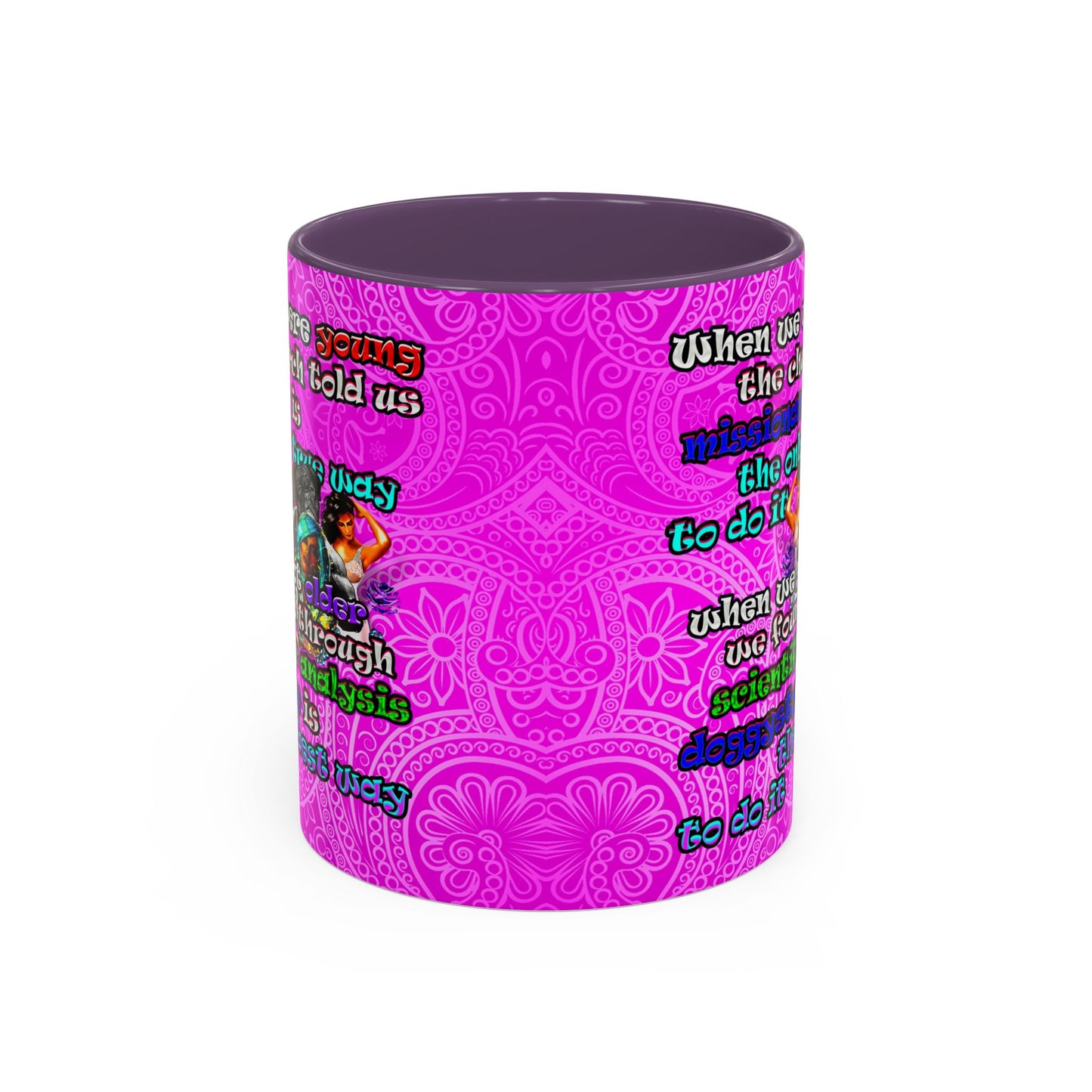 doggystyle - Accent Mug (pink swirl)