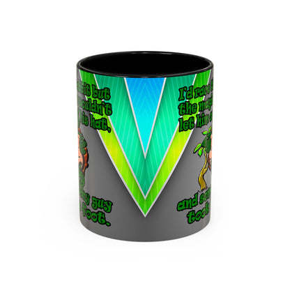 turtle race - Accent Mug (rainbow split)