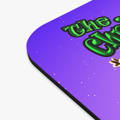 christmas spirits of boston - Mouse Pad (Rectangle) (purple-pink wave)