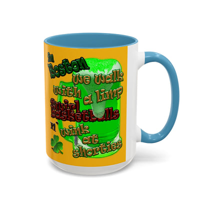 celtics logo - Accent Mug (yellow)