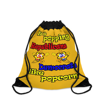 popping like popcorn - Drawstring Bag (yellow)