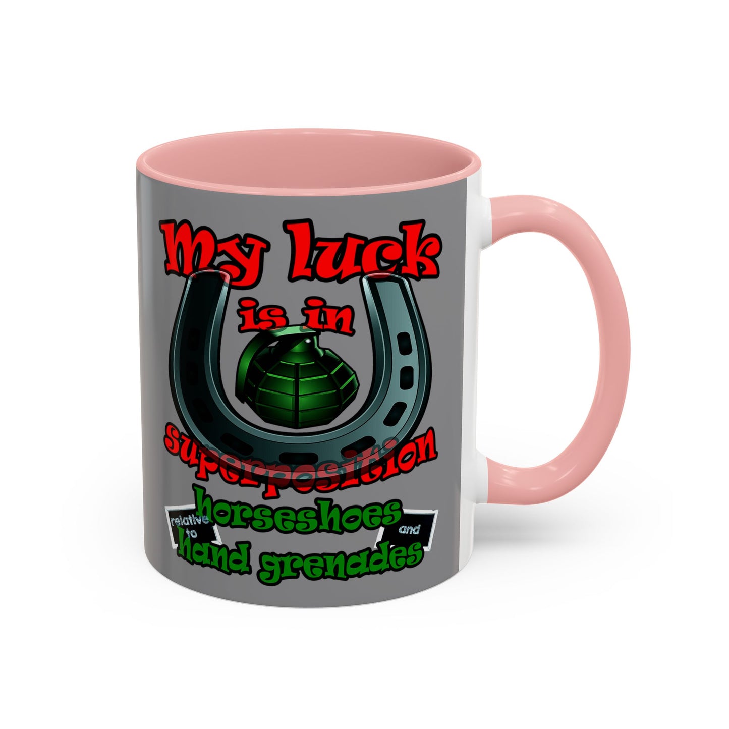 my luck - Accent Mug (grey)