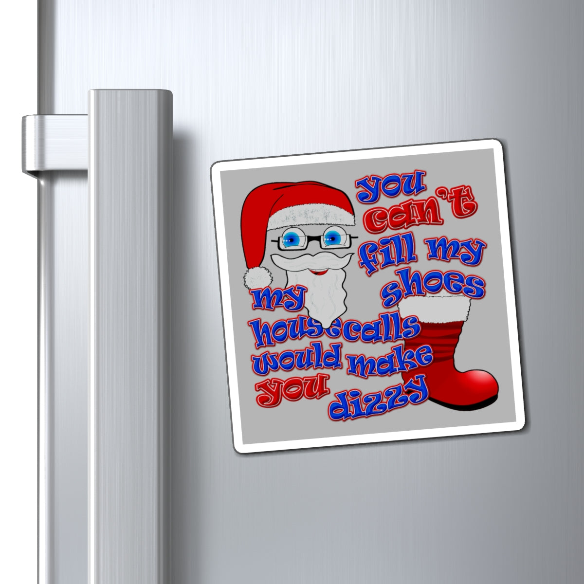 santa's shoes - Magnets - (light grey)