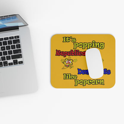 popping like popcorn - Mouse Pad (Rectangle) (yellow)
