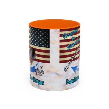 shoot for the stars - Accent Mug (white marble)