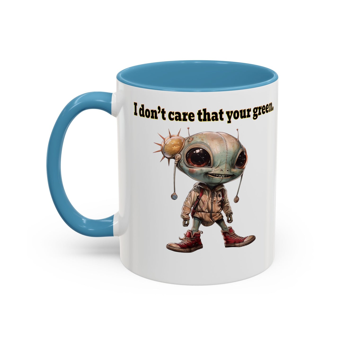 I don't care that your grey - Accent Mug (white)