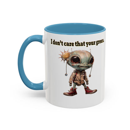 I don't care that your grey - Accent Mug (white)