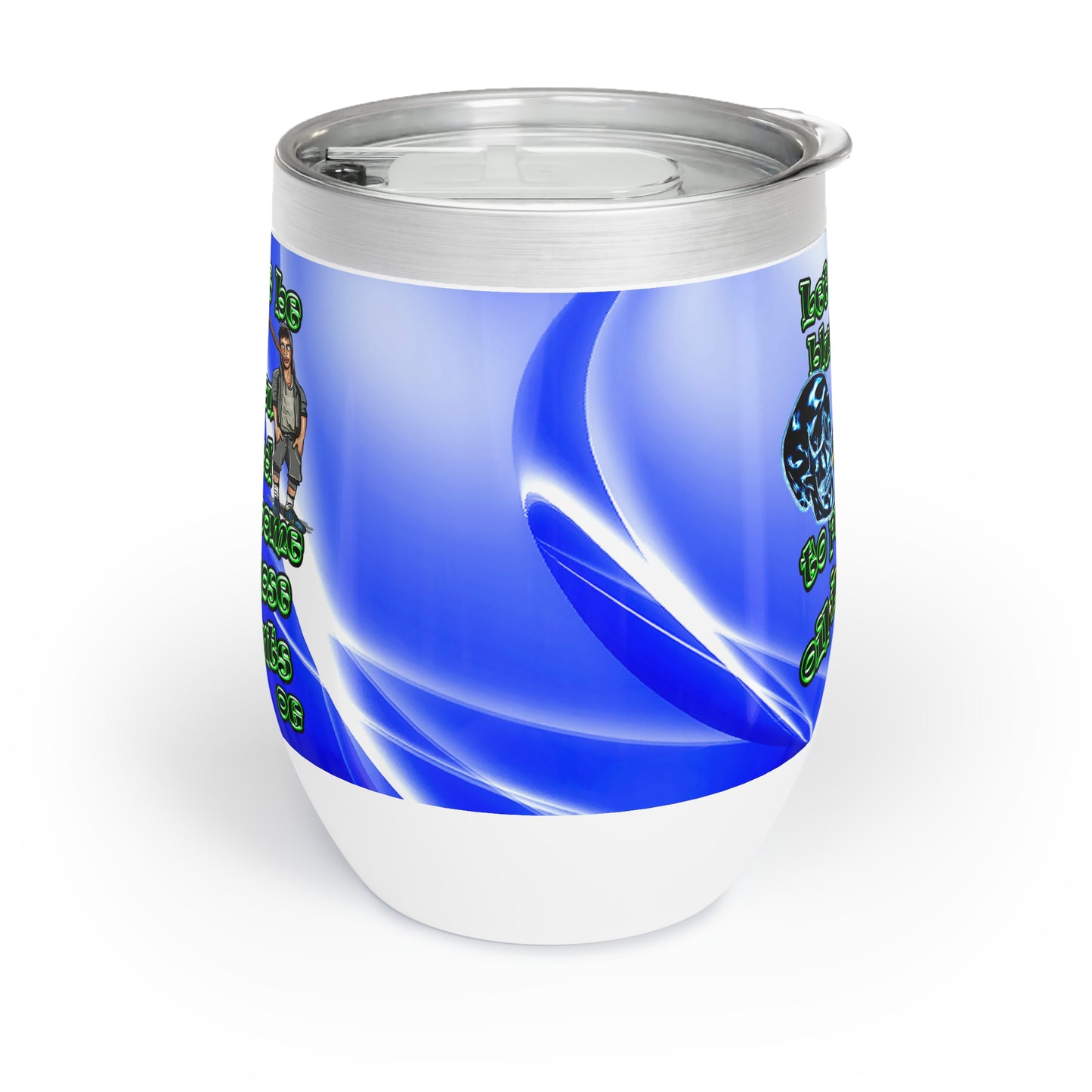 og - Chill Wine Tumbler (blue-white wave)