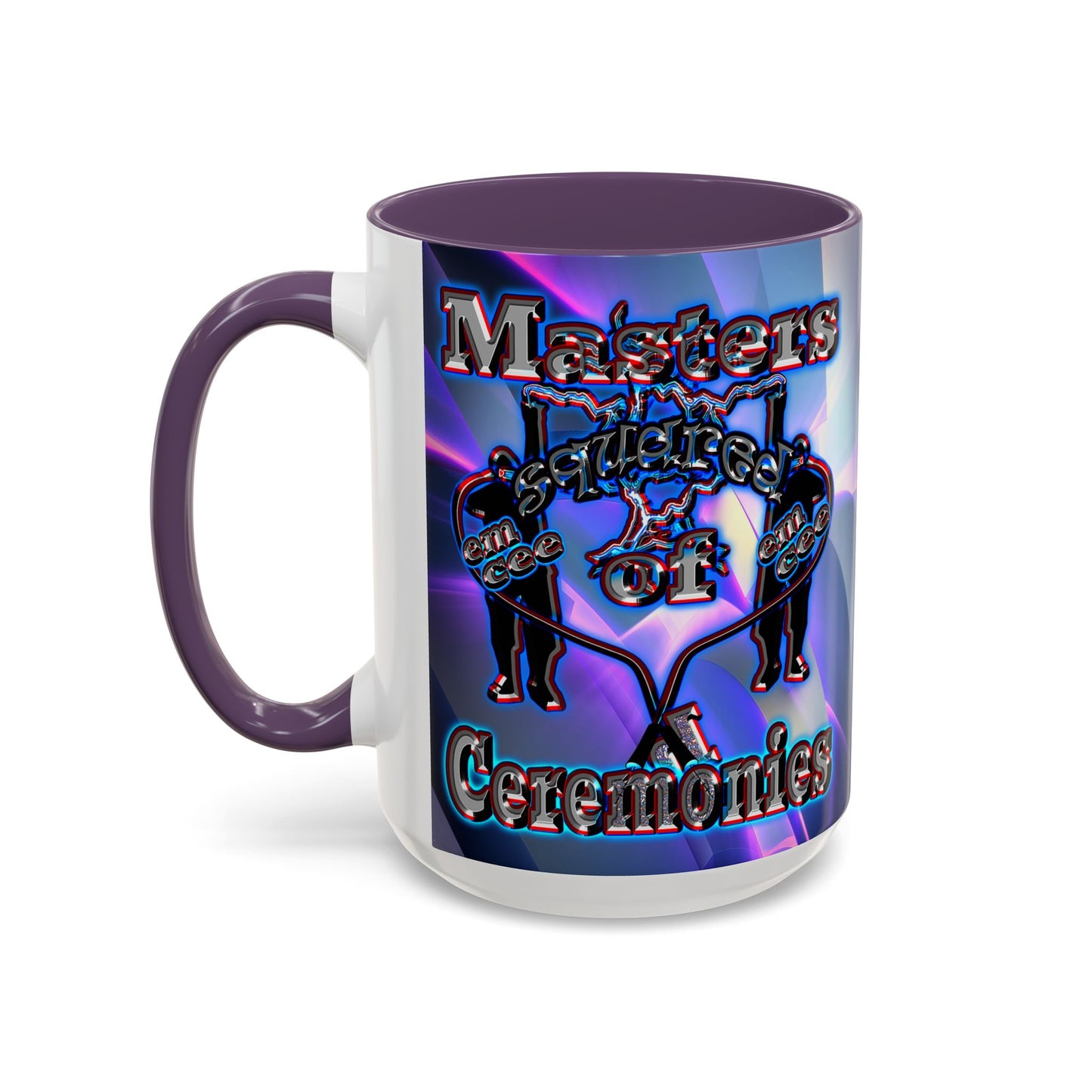 em cee squared - Accent Mug (grey-pink wave)