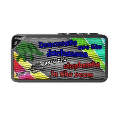 donkeys and elephants - Jabba Bluetooth Speaker (rainbow split)