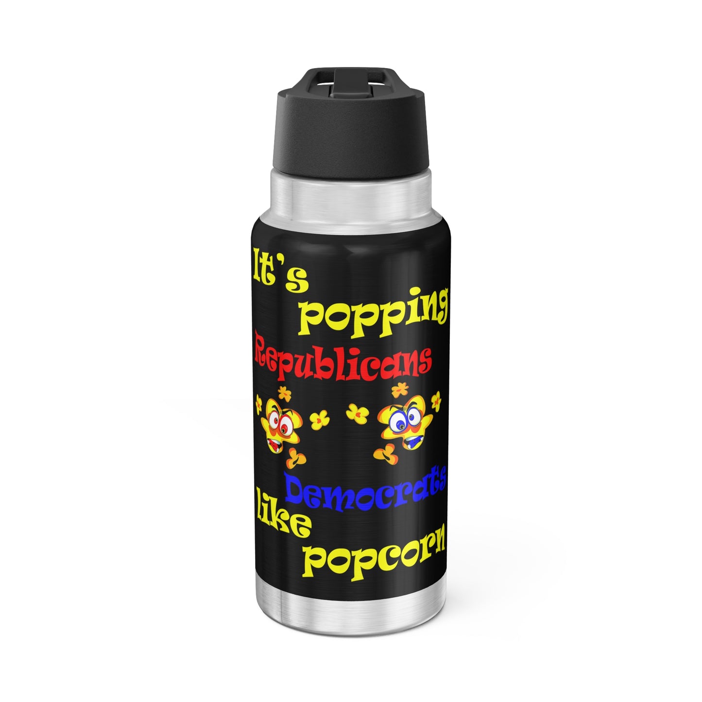 popping like popcorn - Gator Tumbler, 32oz (black)